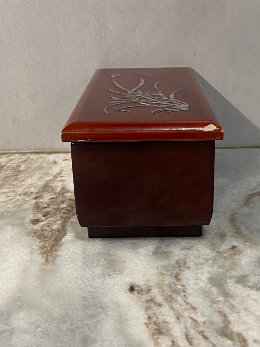 VTG Westland Co Japanese Lacquer Music Jewelry Box